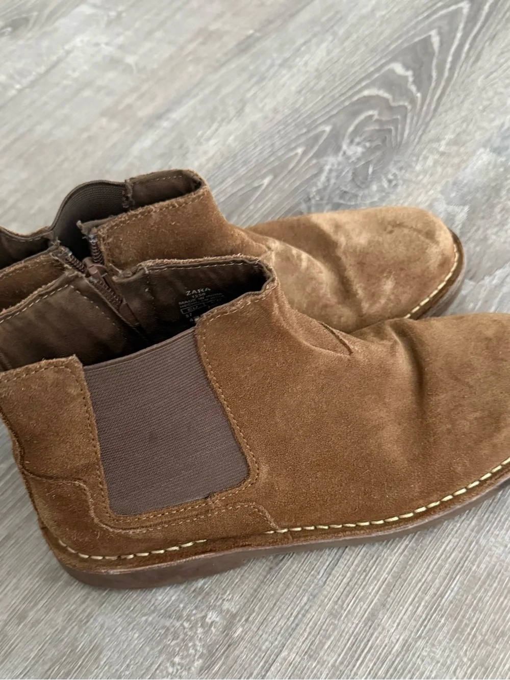 Kids / Boys Brown Suede Chelsea Boots